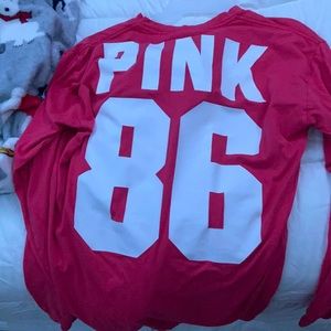 Pink- pink long sleeve shirt! xs